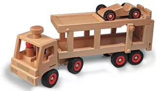 Multilingual Stapelstein Toy Language Learning Sets for ToddlersFagus houten autotransporter F10.49