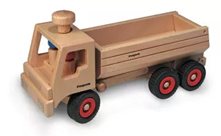 Environmentally - Friendly Stapelstein Toy Recycled Plastic TrucksFagus houten vrachtauto F10.30