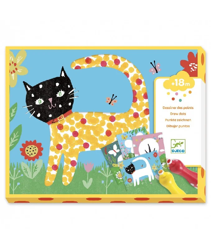 Stapelstein Toy Electronic Learning Tablets for Preschool LearningDjeco draw dots cat