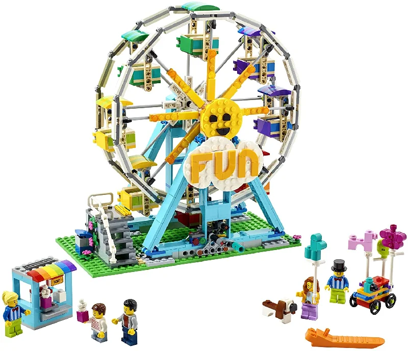 Solid Wood Building Blocks with Glow - in - the - Dark Elements for Nighttime FunLEGO Creator - 3in1 Ferris Wheel 31119