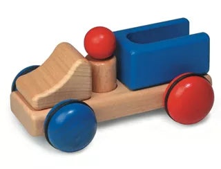 Ergonomic Stapelstein Toy Puzzles for Kids with Special NeedsFagus houten mini-vrachtauto F12.01