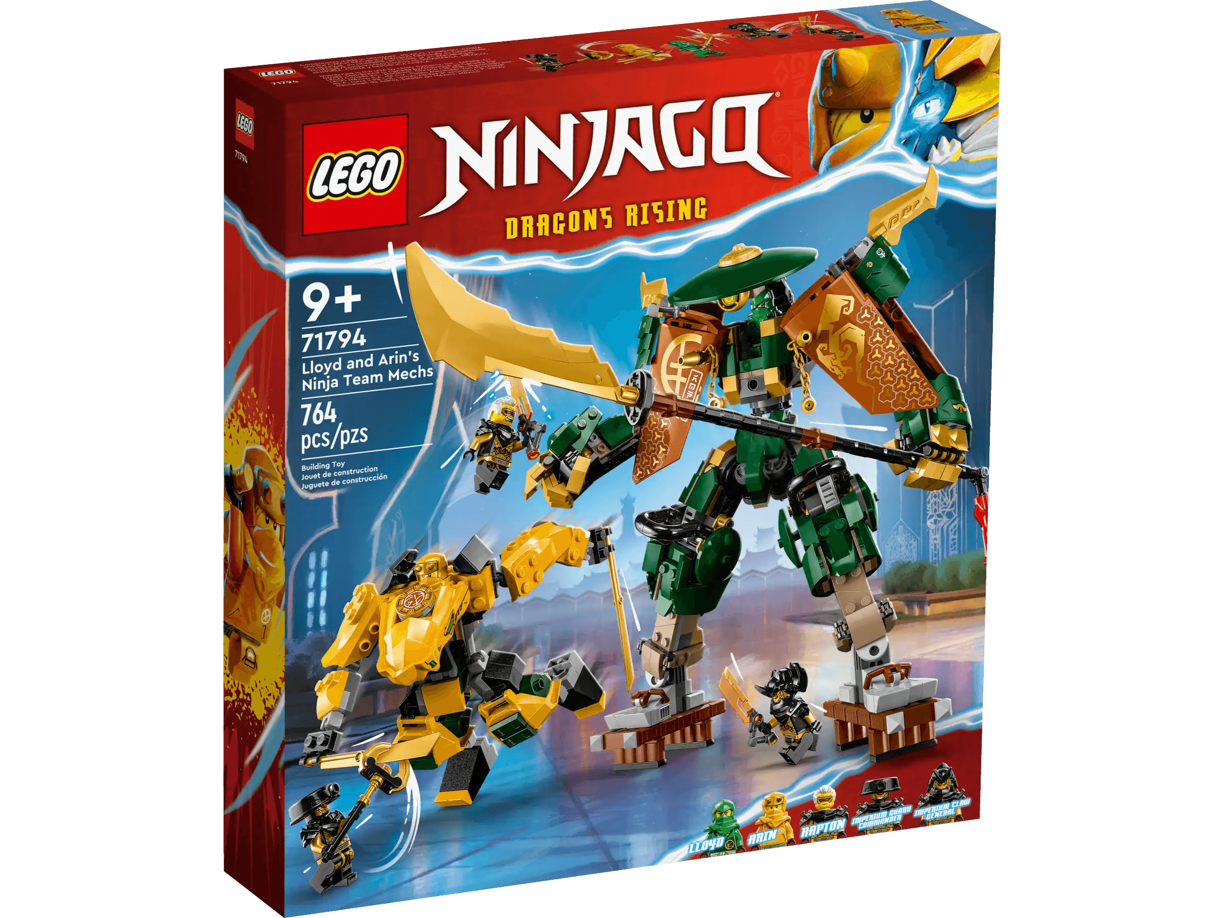 Natural - Finish Large - Sized Wooden Building Blocks for Toddlers' Creative PlayLEGO 71794 Ninjago Lloyd and Arin's Ninja Team Mechs