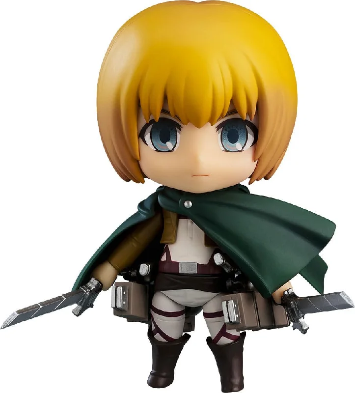 G.I. Joe Snake Eyes Action Figure with Stealth Suit and Ninja WeaponsAttack on Titan Nendoroid Action Figure Armin Arlert: Survey Corps Ver. 10 cm