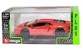 Slot Car Racing Set featuring Formula 1 Cars and a Multilane TrackBburago 18-42021 1:32 Plus Lamborghini Aventador Lp700-4 4893993420001D -  Red