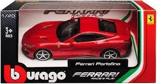 Battery - Operated Toddler Ride - On Electric Car in Pink with Music and LightsBburago Signature  Ferrari Portofino Box Plexi  Diecast Model  1:43 Car - Red