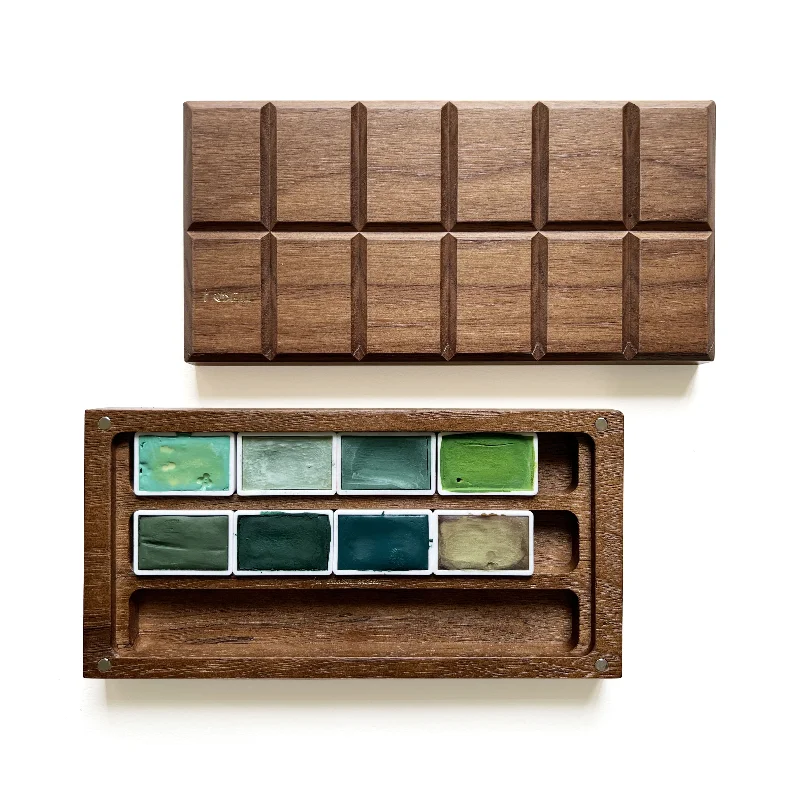 Natural Wood Bead - Stringing Boards for Jewelry - Making HandicraftsGreen with Envy: Handmade Watercolor Paints Set of 8 in Wooden Box Case, Full Pan 3.2ml(Assorted Green Colors)