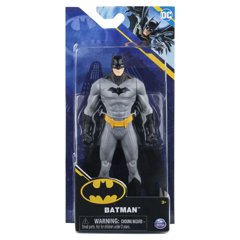 DC Super Hero Girls Wonder Woman Action Figure with Lasso of Truth and ShieldDC Batman 15cm Figure Batman Classic Grey Batsuit