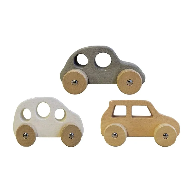 Hand - Painted Wooden Doll Set with Dresses and Accessories for Pretend PlaytimeDiscoveroo Chunky Cars