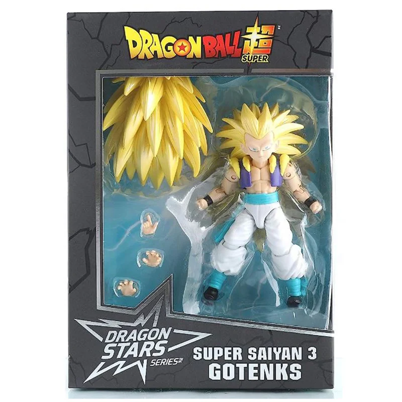 Disney Frozen Elsa Action Figure with Sparkling Dress and Magic WandDragonball Super Dragon Stars SSJ3 Gotenks Action Figure