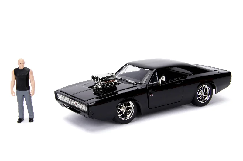 1:18 Scale Die - Cast Model of a 1969 Chevrolet Camaro SS with Opening Doors and HoodFast & Furious 1970 Dodge Charger Street, 1:24 w/ figurine Dominic Toretto