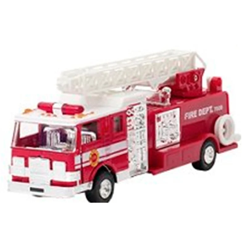 Kids' Plastic Pedal - Powered Tricycle with a Storage Basket and Safety FeaturesGoki Fire Engine w. Light and Sound Model 2