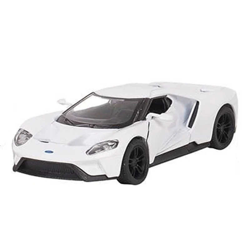 Collectible Train Set with a Steam Locomotive, Passenger Cars, and Track AccessoriesGoki Ford GT White