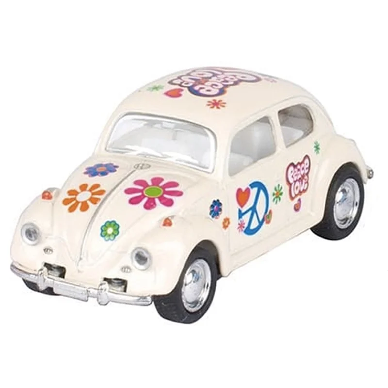 Model Kit of a Vintage Volkswagen Beetle for DIY CustomizationGoki Volkswagen Classic Beetle White Print