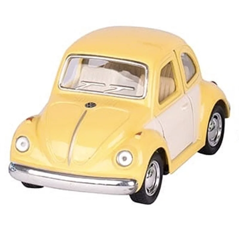 Die - Cast Model of a Military Jeep with Camouflage Paint and Weapon AccessoriesGoki Volkswagen Classic Beetle Yellow