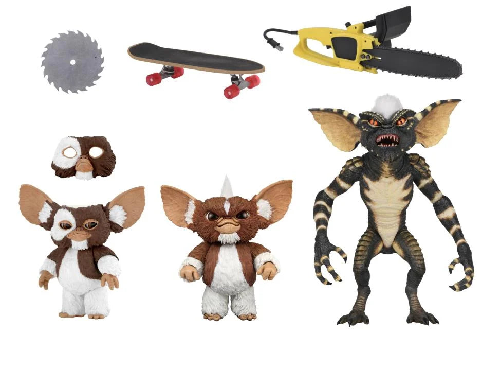 Stranger Things Eleven Action Figure with Psychic - Energy Effect and Demogorgon TargetGremlins 40th Anniversary Evolution of the Gremlin Box Set 7" Inch Scale Action Figures - NECA