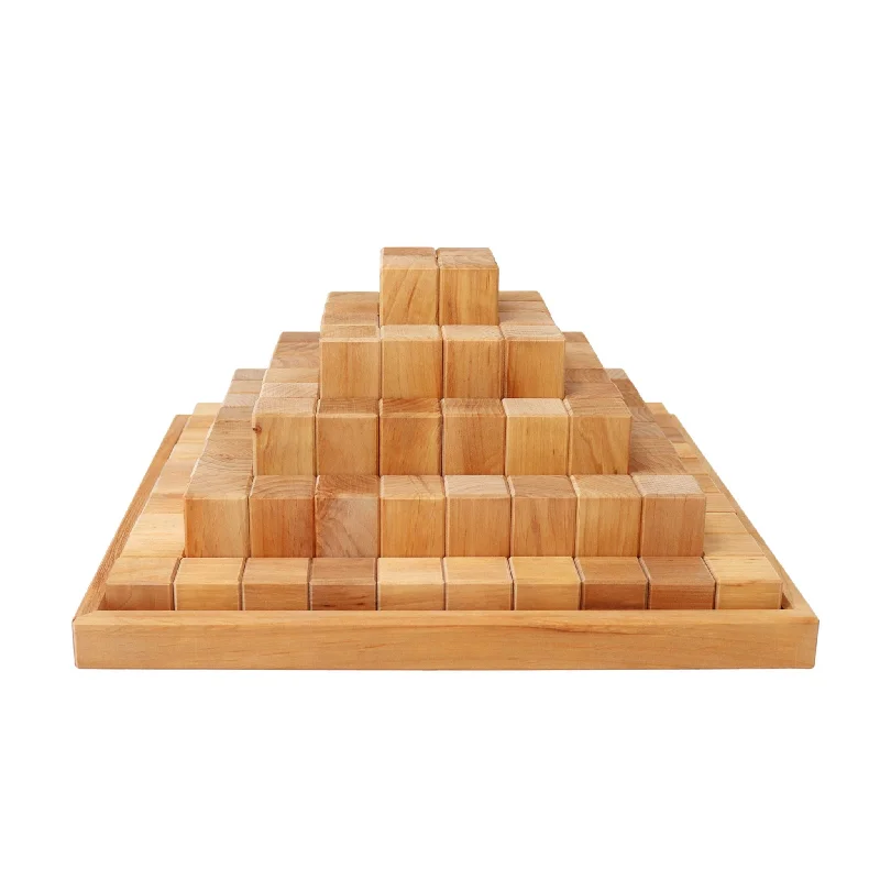 Natural Wood Jigsaw Puzzle of a Scenic Landscape for Relaxing HobbiesLarge Natural Wooden Stepped Pyramid