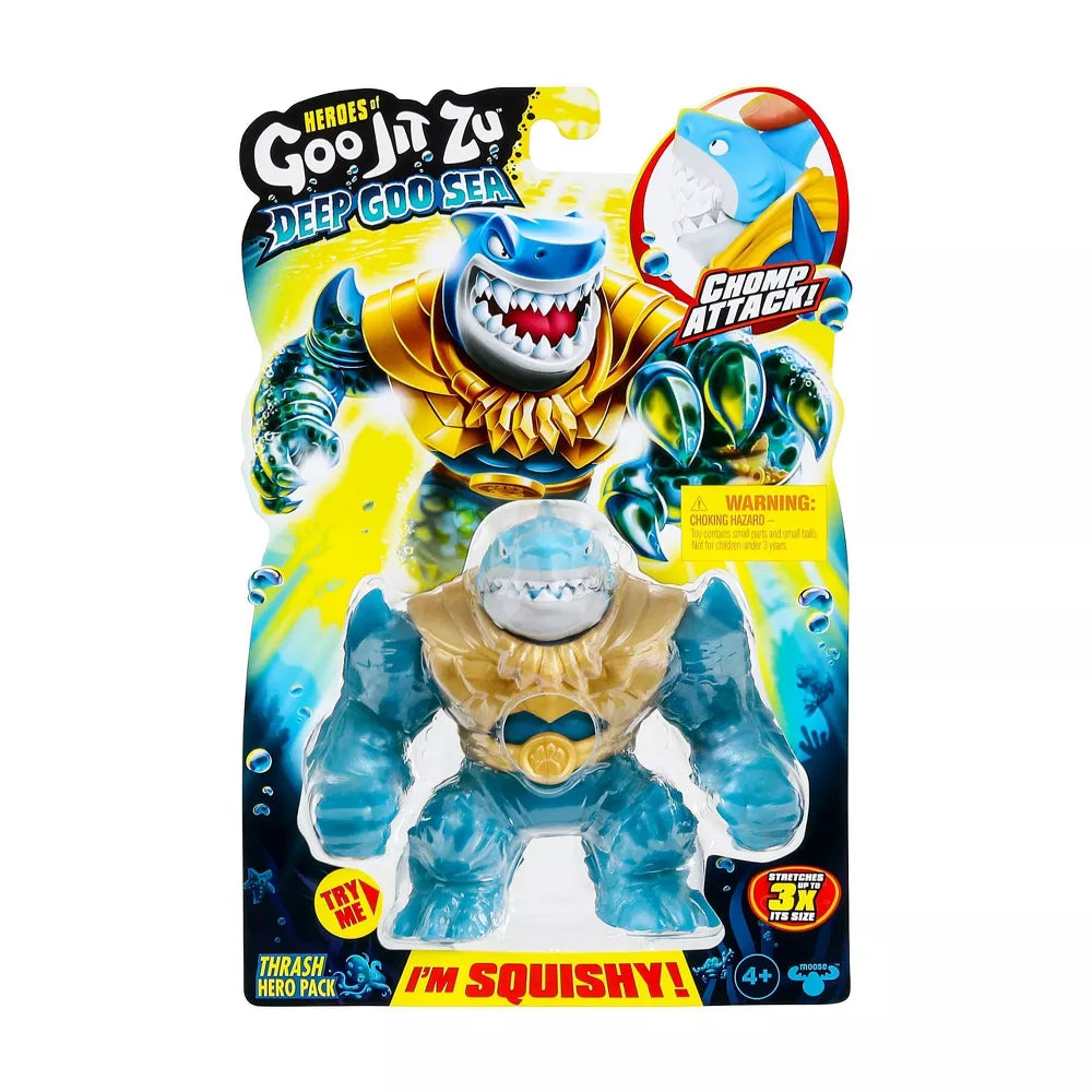 Sonic the Hedgehog Action Figure with Super - Speed Base and Ring CollectiblesHEROES OF GOO JIT ZU DEEP GOO SEA SERIES 9  THRASH