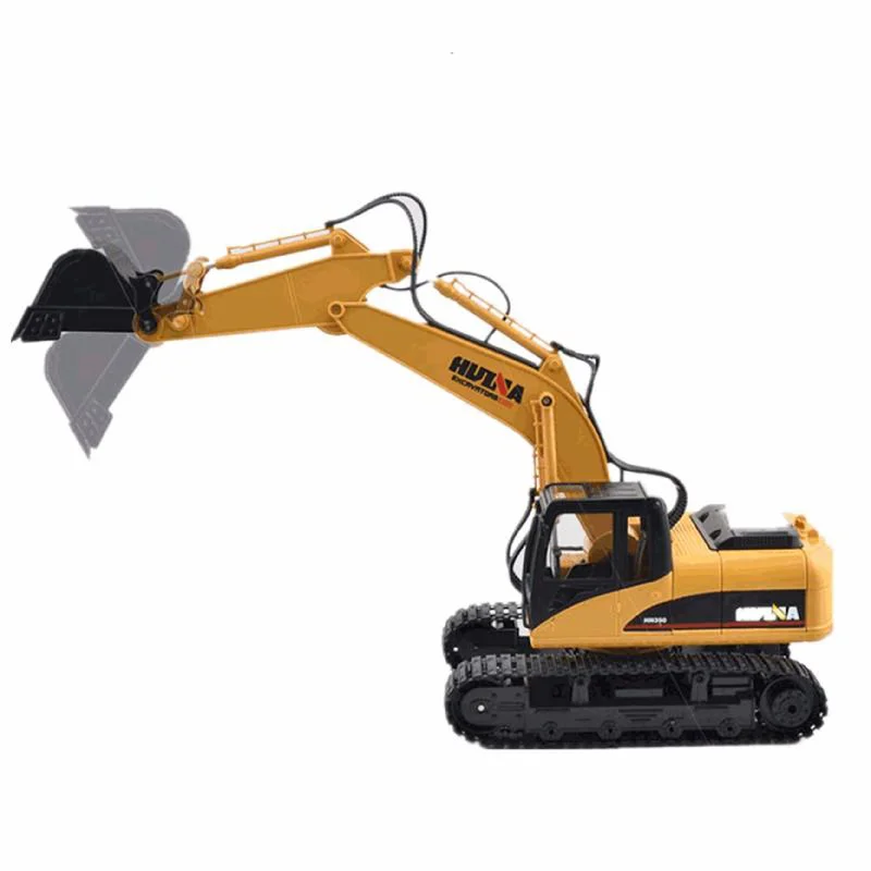 Radio - Controlled Drift Car with Adjustable Suspension and High - Grip TiresHuiNa Toys 1550 15Channel 2.4G 1/12RC Metal Excavator Charging RC Car