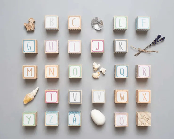 Wooden Musical Instrument Set including a Xylophone and Maracas for Little MusiciansJaBaDaBaDo Wooden Alphabet Blocks