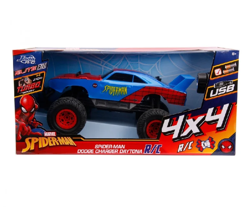 Battery - Operated Ride - On Tractor for Toddlers with Farmer - Themed AccessoriesJADA - Marvel RC Spiderman Daytona 1:12