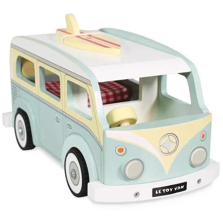 Eco - Friendly Wooden Building Blocks Set with Magnetic Connectors for Creative ConstructionLe Toy Van Holiday Combi Campervan