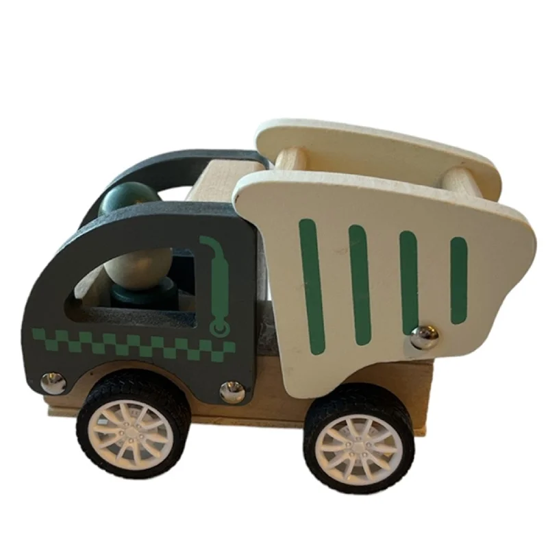 Kids' Plastic Pedal - Powered Tricycle with a Storage Basket and Safety FeaturesMagni Pull Back Garbage Truck