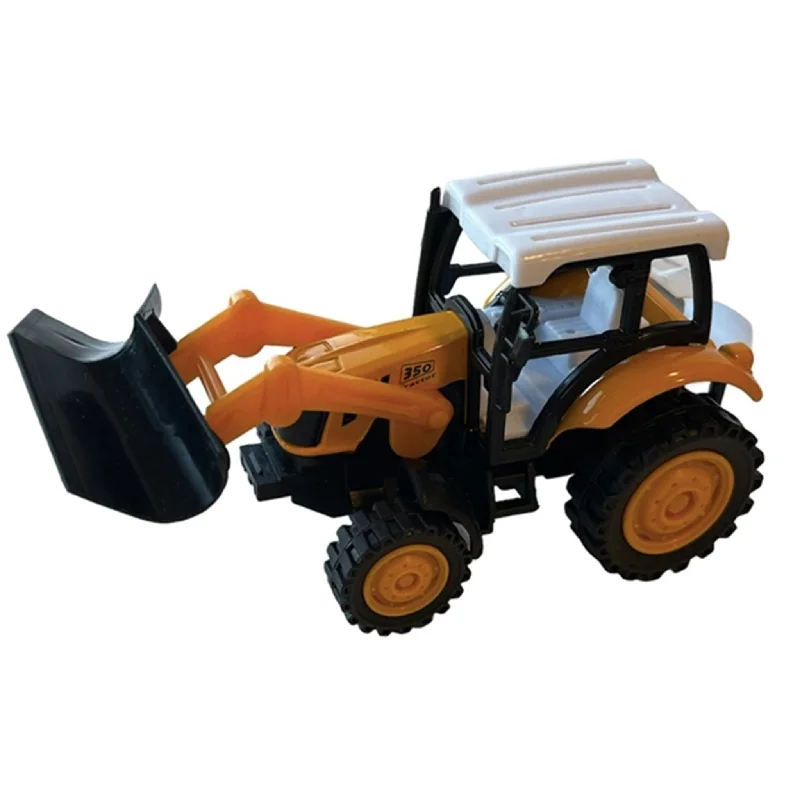 Die - Cast Model of a Military Jeep with Camouflage Paint and Weapon AccessoriesMagni Tractor With Front Loader - Yellow