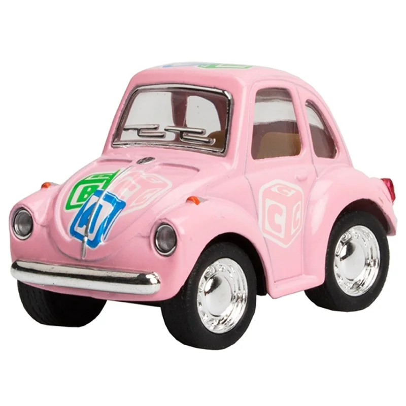 Die - Cast Model of a London Double - Decker Bus with Detailed Interior and ExteriorMagni VW Classic Beetle - Pink Pastel