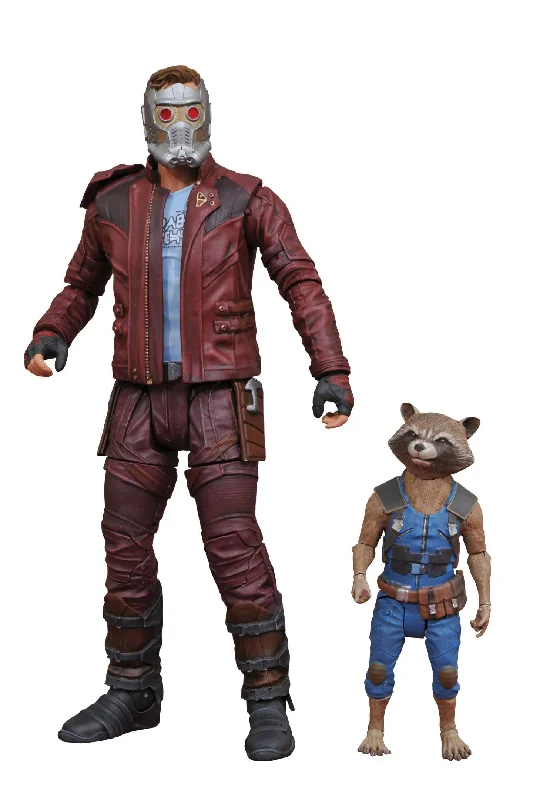 Sonic the Hedgehog Action Figure with Super - Speed Base and Ring CollectiblesMarvel Select- Gotg 2 Star-Lord & Rocket Raccoon figures