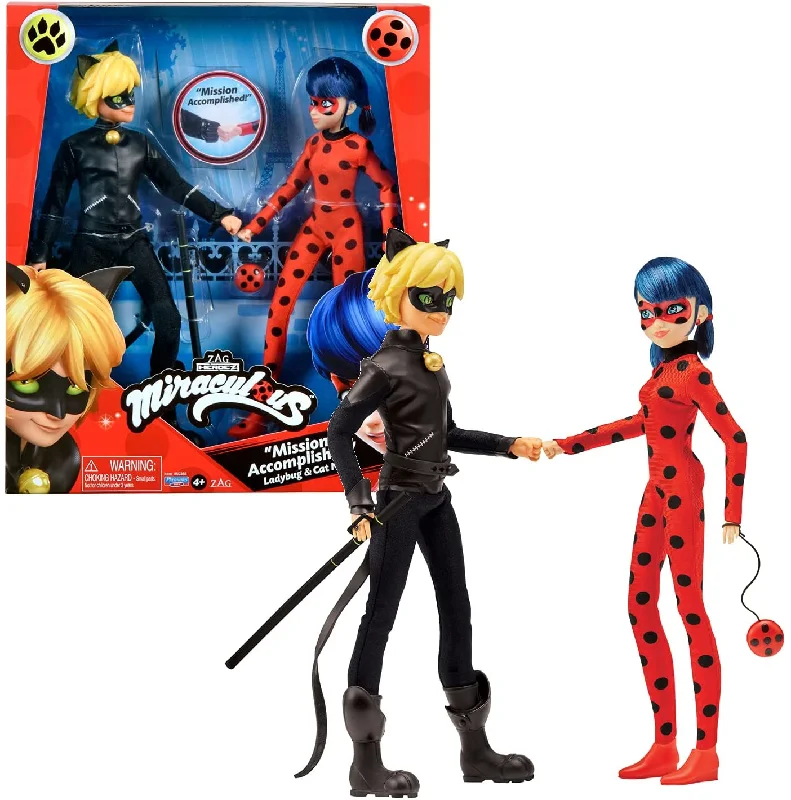 G.I. Joe Snake Eyes Action Figure with Stealth Suit and Ninja WeaponsMiraculous -  Mission Accomplished - Ladybug & Cat Noir