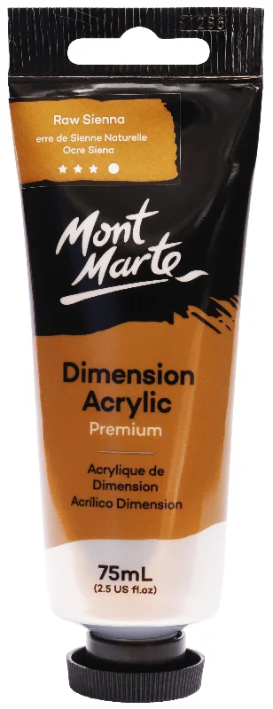 Hand - Carved Wooden Stencils for Intricate Patterns in Handicraft ProjectsMont Marte Premium Heavy Body Dimension Acrylic Paint 75ml Raw Sienna