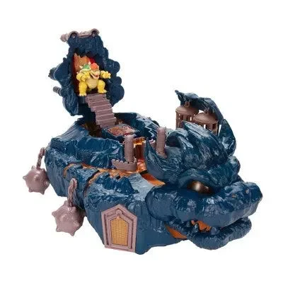 Transformers Optimus Prime Action Figure with Convertible Vehicle Mode and Battle AxeNintendo The Super Mario Bros. Movie Bowser's Island Castle Action Figure Playset