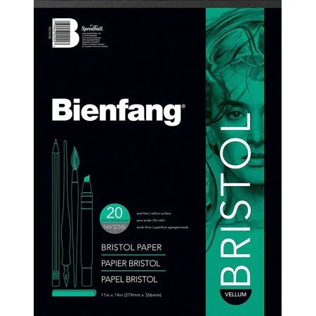 High - Quality Wooden Paintbrushes Set for Professional Artists' Oil PaintingPad - Bienfang Bristol 11x14