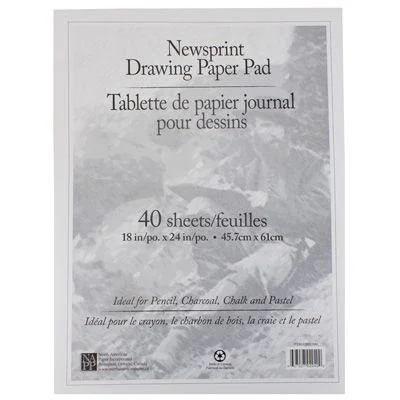 Solid Wood Painting Panels for Acrylic and Watercolor ArtistsPad - Newsprint 18x24