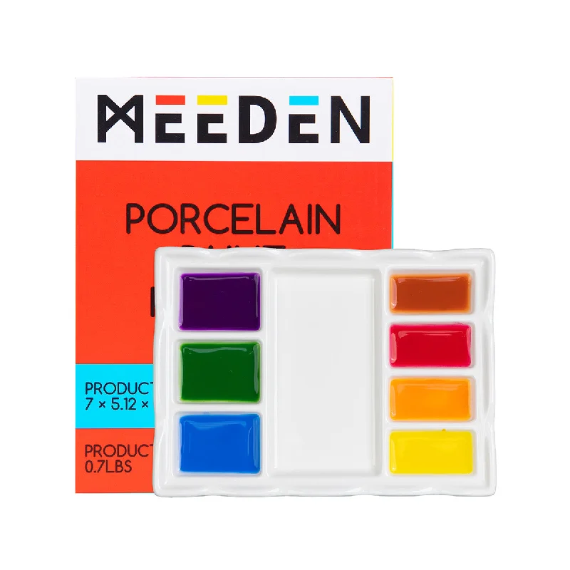 Wooden Calligraphy Pen Holders for a Comfortable Grip in Handicraft LetteringMEEDEN 8-Well Artist Ceramic Paint Palette