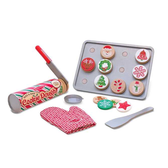 Sustainable Wood Marble Run Set with Multiple Tracks and Marble StorageSlice & Bake Christmas Cookie Play Set | Melissa & Doug