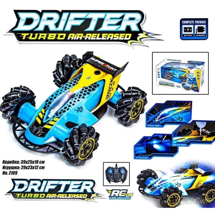 N - Scale Model Train Layout with a City - Themed Background and Animated FiguresSpeed Car Turbo Drifter Air-Released Radio/Gesture Control Vehicle