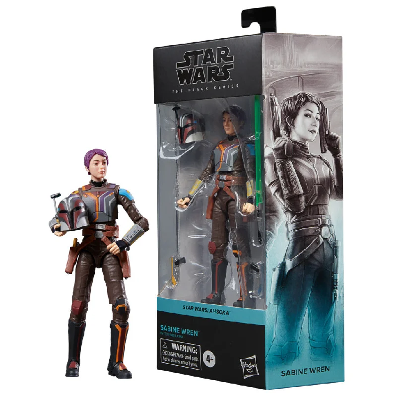 Minecraft Steve Action Figure with Crafting Table and PickaxeStar Wars The Black Series 6 Inch Action Figure - Sabine Wren