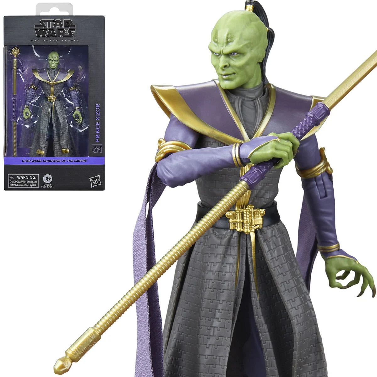 Anime Naruto Uzumaki Action Figure in Sage Mode with Multiple Hand SealsStar Wars The Black Series Prince Xizor 6" Inch Action Figure - Hasbro