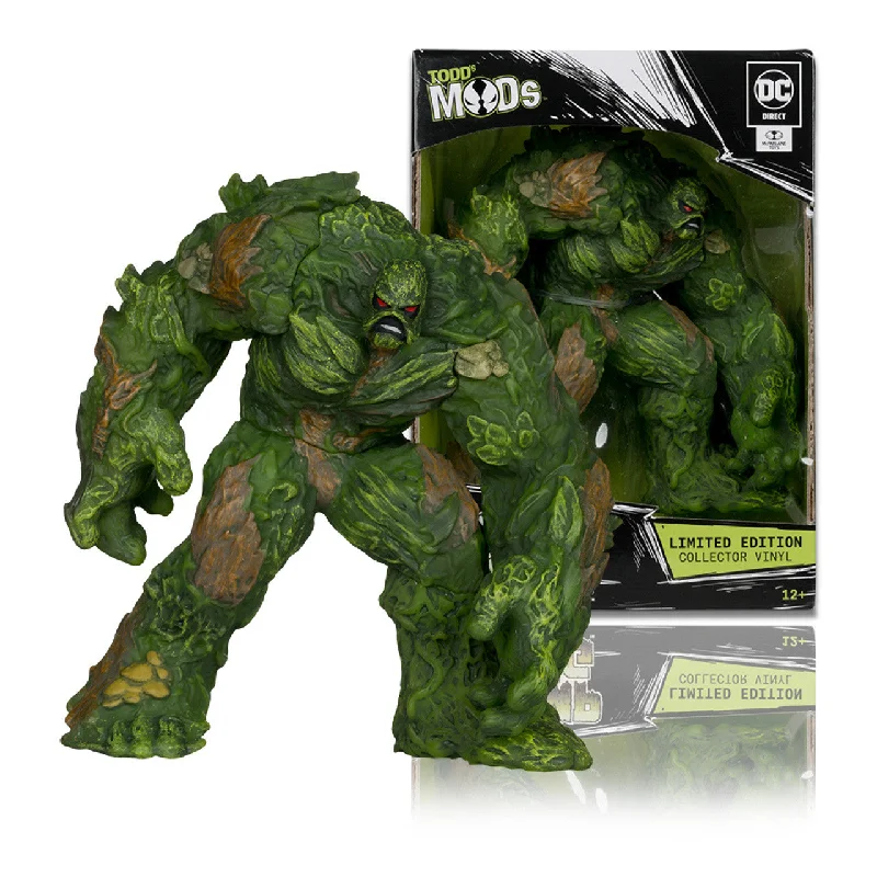 DC Comics Batman Action Figure in Classic Batsuit with Detachable Utility BeltSwamp Thing (Todd's Mods) Limited Edition Collector Vinyl 4.5" Posed Figure - McFarlane Toys