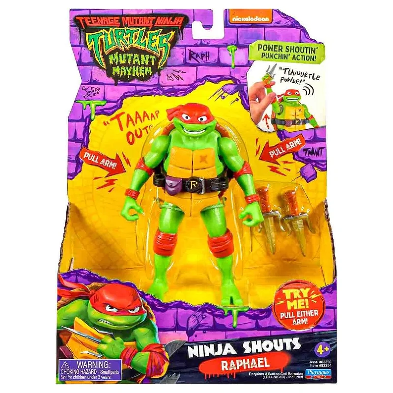 Harry Potter Harry Potter Action Figure with Hogwarts Robe and WandTeenage Mutant Ninja Turtles: Mutant Mayhem Ninja Shouts Raphael Action Figure