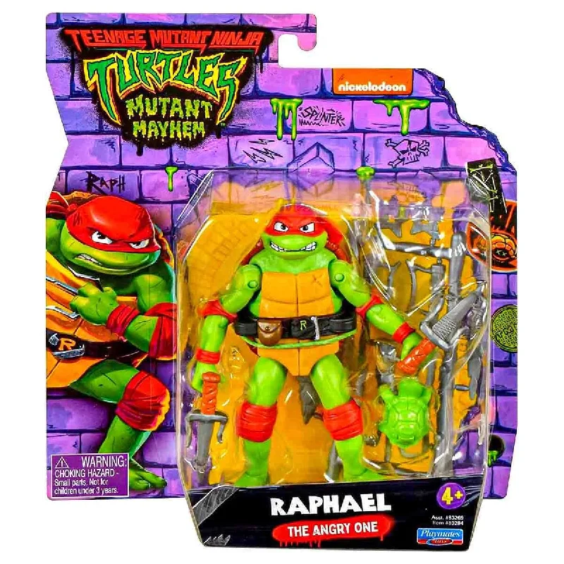 Barbie Fashionista Action Figure with Trendy Streetwear and AccessoriesTeenage Mutant Ninja Turtles: Mutant Mayhem Raphael Action Figure