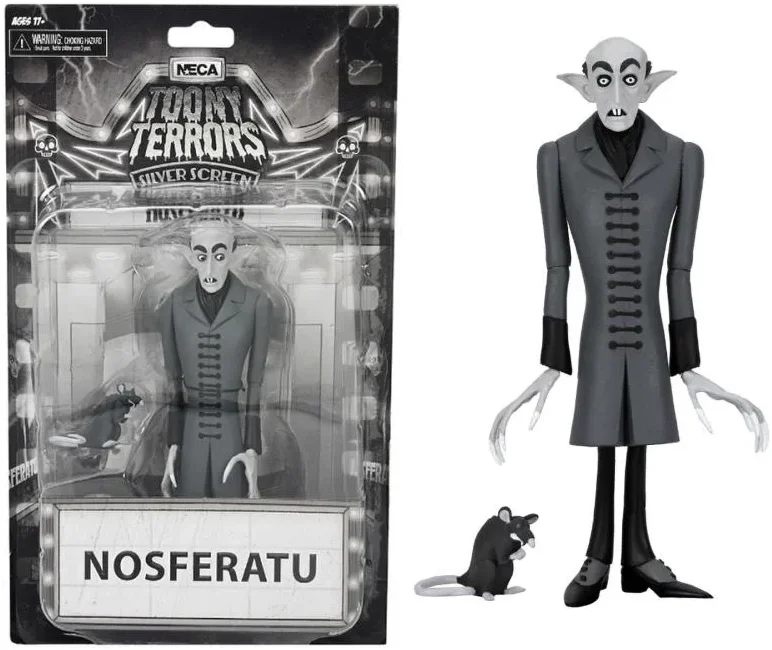 G.I. Joe Snake Eyes Action Figure with Stealth Suit and Ninja WeaponsToony Terrors Nosferatu: A Symphony of Horror Count Orlok (Silver Screen Edition) 6” Scale Action Figure - NECA