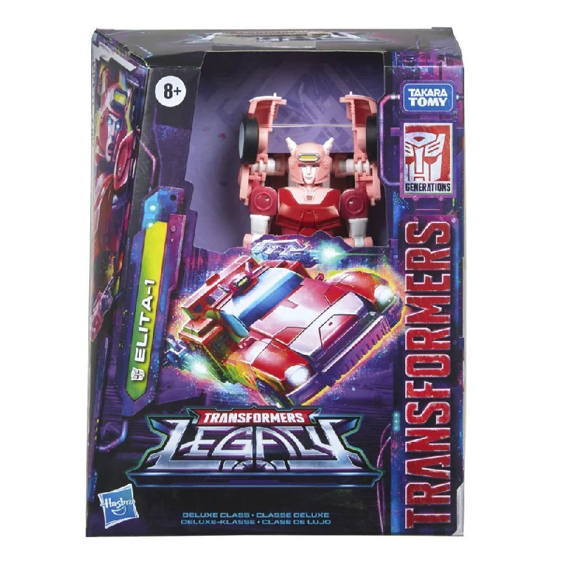 Minecraft Steve Action Figure with Crafting Table and PickaxeTransformers Generations Legacy Deluxe Elita-1 Figure