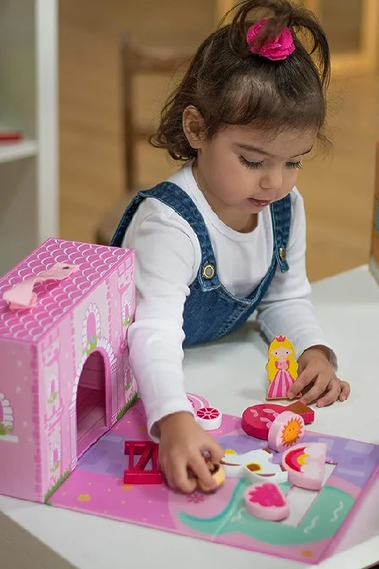 Handmade Wooden ABC Puzzle with Raised Letters for Tactile Learning ExperienceFoldaway Unicorn Castle Playset