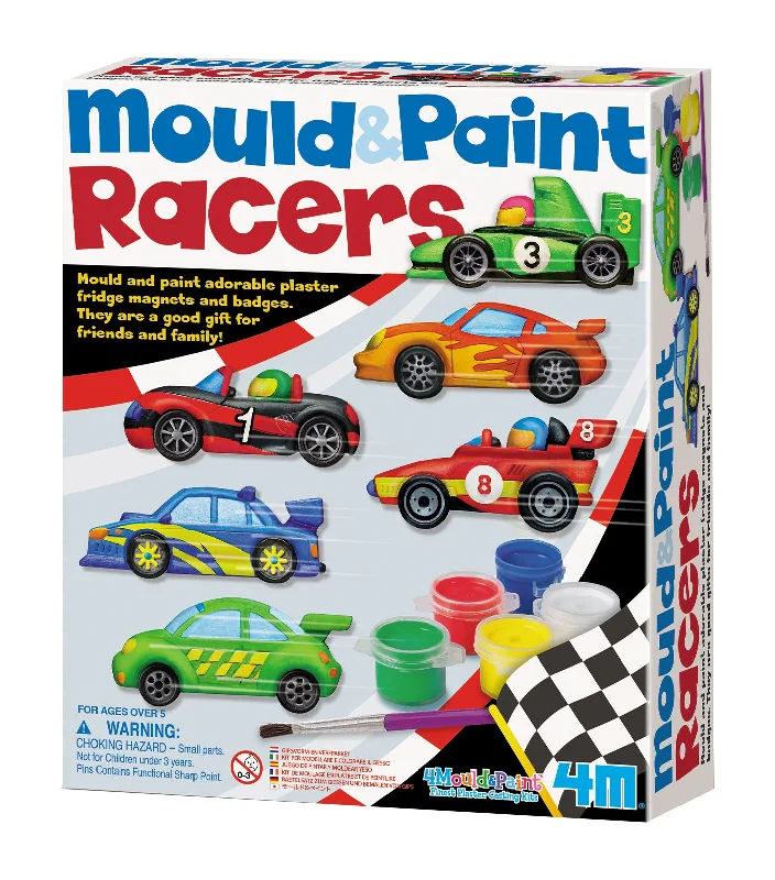 Large - Scale Solid Wood Educational Toys for Group Learning and CollaborationMould and Paint Racers