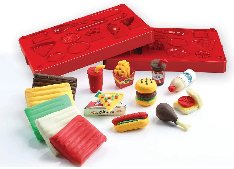 Hand - Made Wooden Educational Toys with a Space - Exploration SimulationAmav Eraser Studio Fast Food Make Your Own Fast Food Erasers Clay Craft Kit - Multicolour