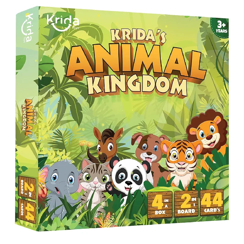 Eco - Conscious Solid Wood Educational Toys with a Social - Skills Development GameAnimal Kingdom Quest: Dual Challenge Board Game