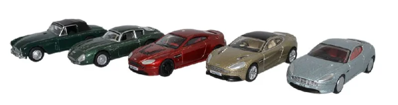 1:18 Scale Die - Cast Model of a 1969 Chevrolet Camaro SS with Opening Doors and HoodOxford Diecast 5 Piece Aston Martin Set