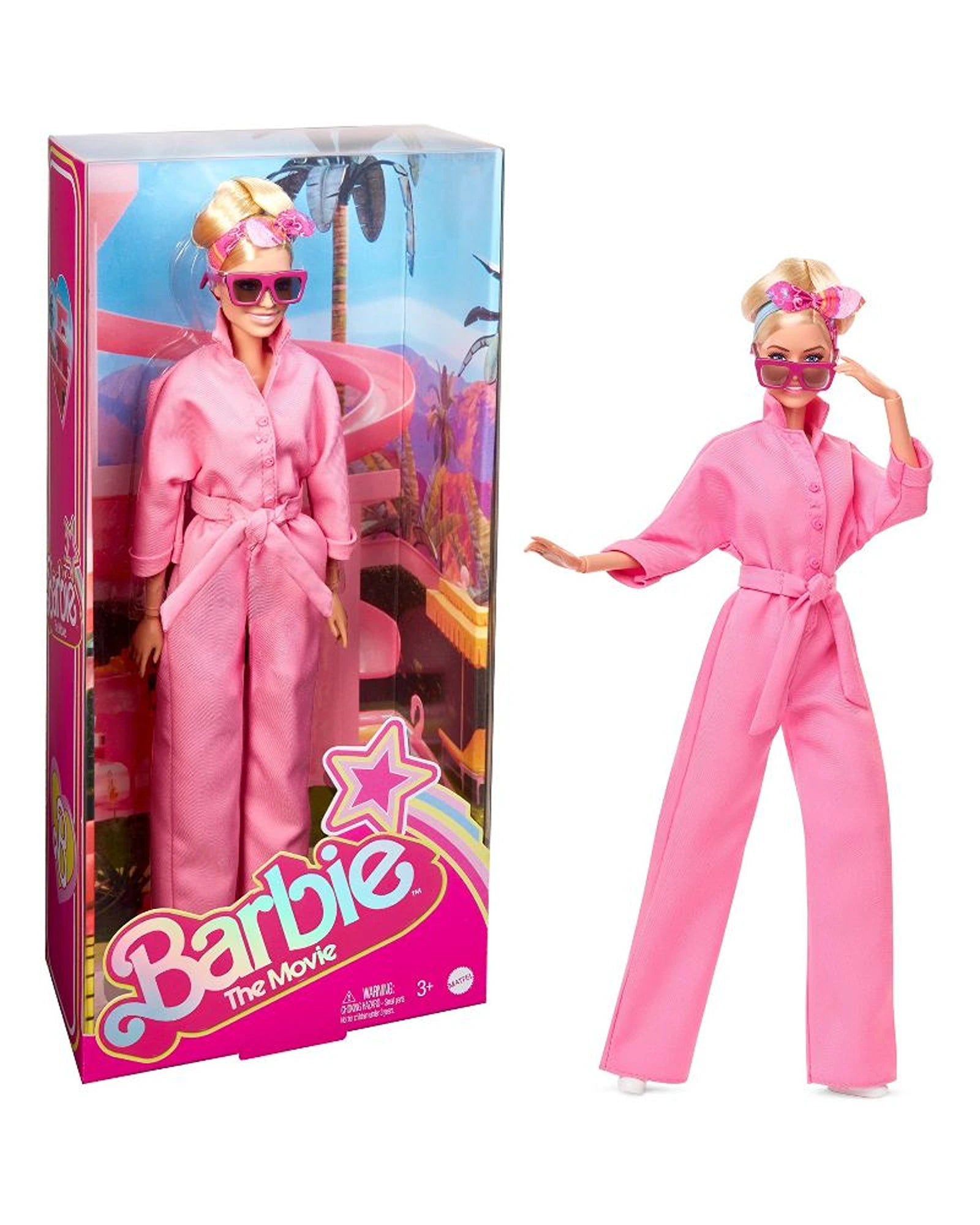 Dolls Inspired by Popular Fantasy Characters with Magic - Themed AccessoriesBarbie the Movie Collectible Doll, Margot Robbie As Barbie In Pink Power Jumpsuit